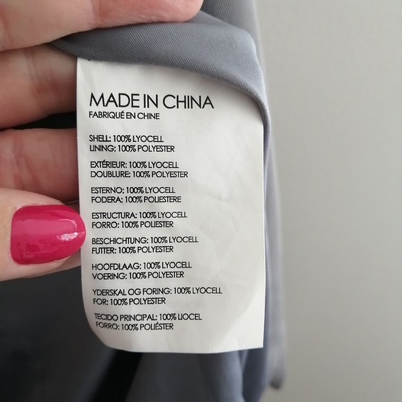 Club Monaco Hanne Wrap Trench Coat Light Gray Lyocell with Waist Belt XS - Picture 12 of 16